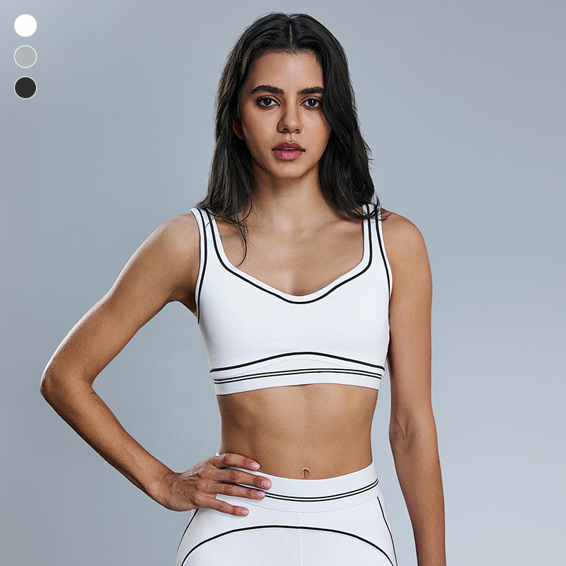 Wholesale contrasting color sports bra