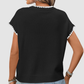 Wholesale Women's Sweaters – Crochet Round-Neck Short Sleeve Pullover