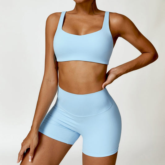 Wholesale Nude Sport bra + high | Wonderxfans bulk activewear