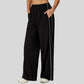 Loose-fitting striped color-blocked sweatpants