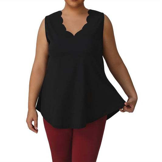 Wholesale Women's Plus Size Wavy Hem | Wonderxfans bulk activewear