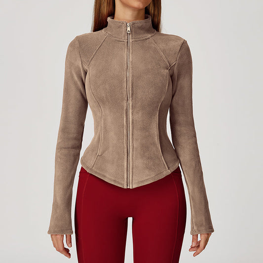 Wholesale Shearling outdoor high-neck slim-fit warm | Wonderxfans bulk activewear