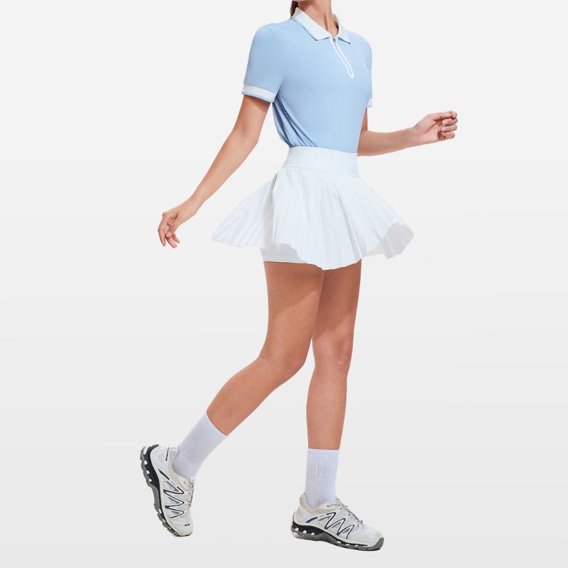 Polo-V A-Line pleated Skort Set