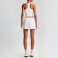 Wholesale Sleeveless Sports Top & Pleated Tennis Skirt Set – Quick-Dry Athletic 2-Piece with Built-In Shorts