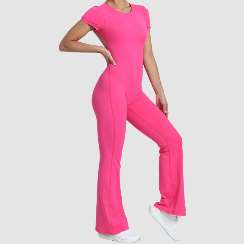 Wholesale Color blocked short sleeve backless | Wonderxfans bulk activewear