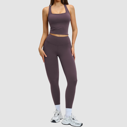 Wholesale racerback tank top + leggings | Wonderxfans bulk activewear