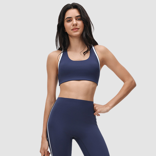 Wholesale color-blocked sports yoga bras | Wonderxfans bulk activewear