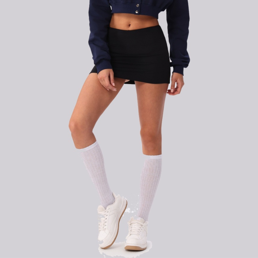 Wholesale Women’s High-Waist Faux Two-Piece Tennis Skirt – Anti-Exposure