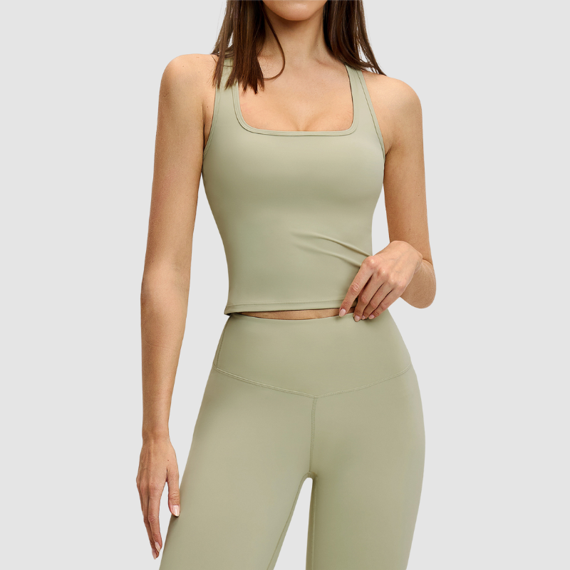 Skinny Skin Dry U Neck Yoga Top Top