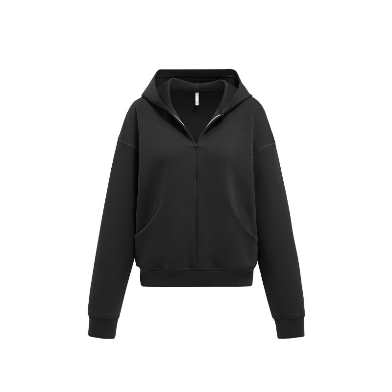 Air layer hooded sweatshirt