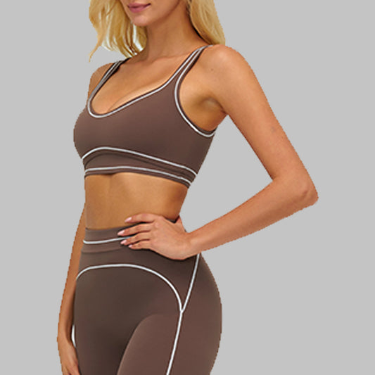 Wholesale Contrasting bra with removable bra | Wonderxfans bulk activewear