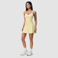 Wholesale I-Shape backless Naked-Feel Sports Bra & Pleated Tennis Skirt Set