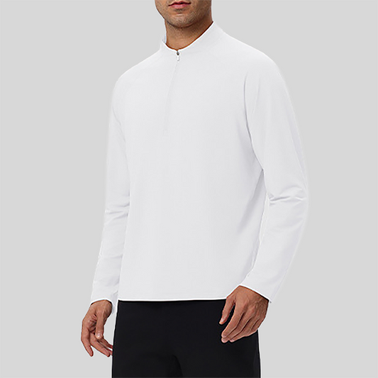 Men's Half-Zip Athletic Long Sleeve Lightweight Thermal Outdoor Top