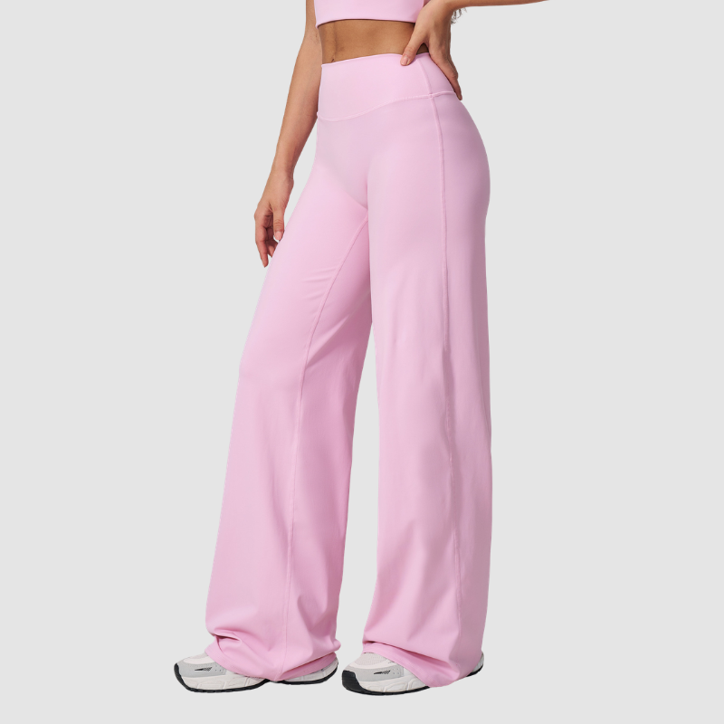 High-waisted wide-leg sweatpants