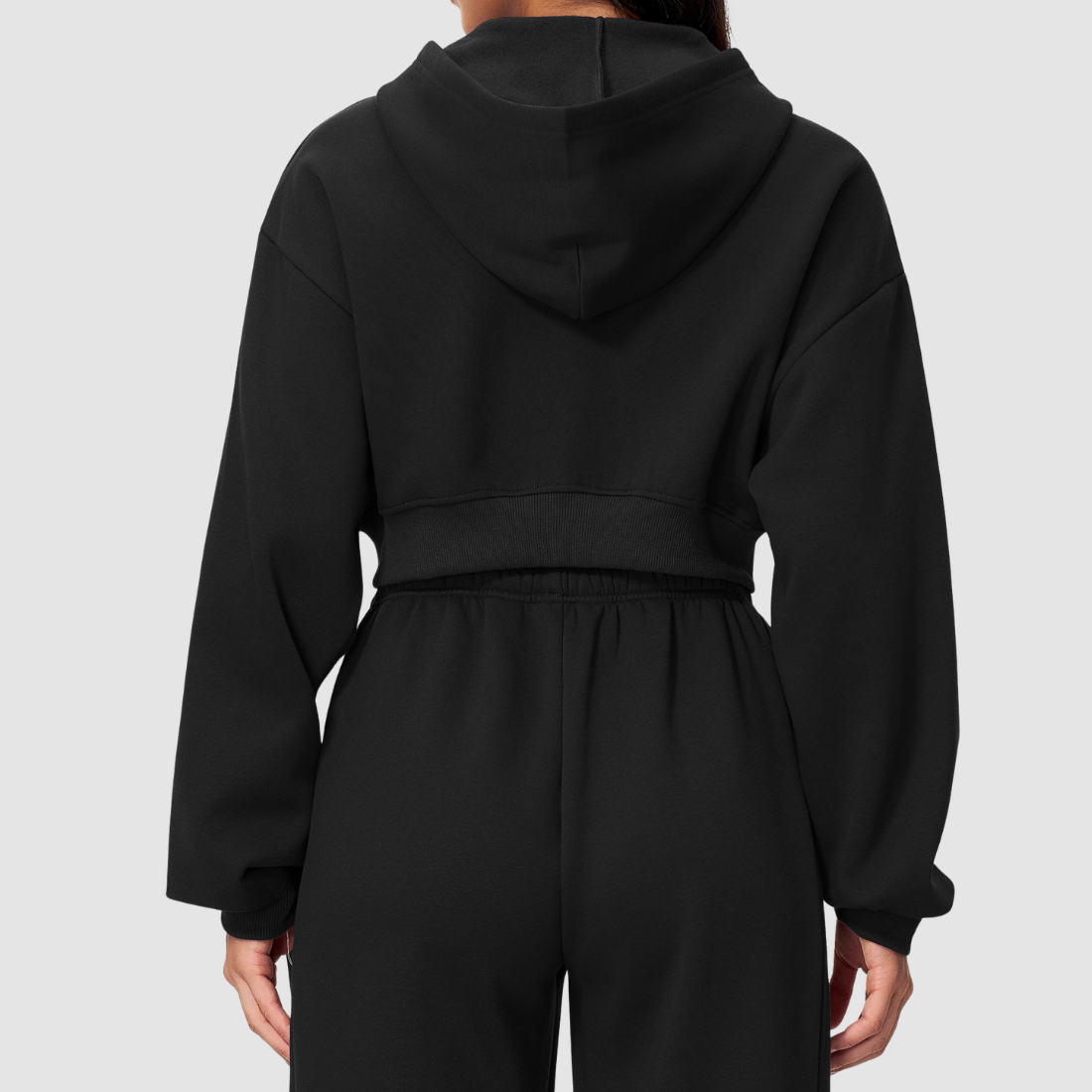 Wholesale Women's Zip Up Hoodie – Cropped Fleece-Lined Sport Jacket