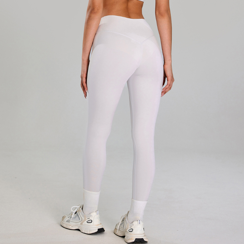 Wholesale solid color slim-fit stretchy leggings