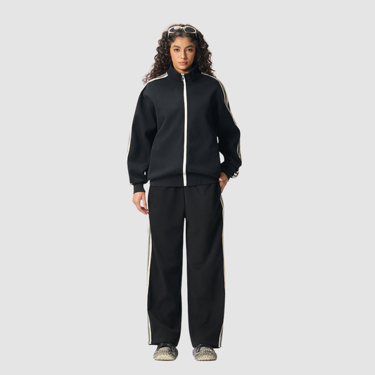 Wholesale Men’s Striped Zip Jacket + Track Pants Set