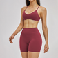 Wholesale Cross Back Tank Top+High Waist short 2-piece Set