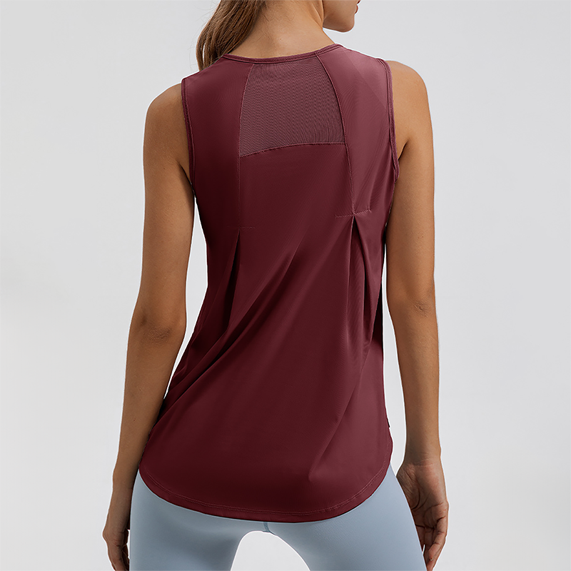 Women's Lightweight Cooling Yoga Tank Top Quick-Dry Athletic Cover-Up