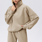 Wholesale Women's Half-Zip Pullover Sports Sweatshirt – Relaxed Fit Outdoor Running Jacket