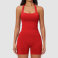 Wholesale Seamless Racerback Tank Top & High-Waist Biker Shorts Set – Quick-Dry Yoga 2-Piece