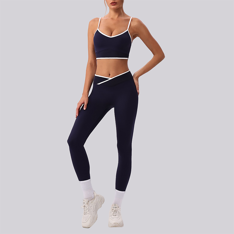 Wholesale Women's Spaghetti Strap Sports Bra & Leggings Set – Naked-Feel Yoga 2-Piece Gym Set