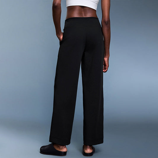 Wholesale Buttery-soft fleece-lined relaxed straight-leg sweatpants | Wonderxfans bulk activewear