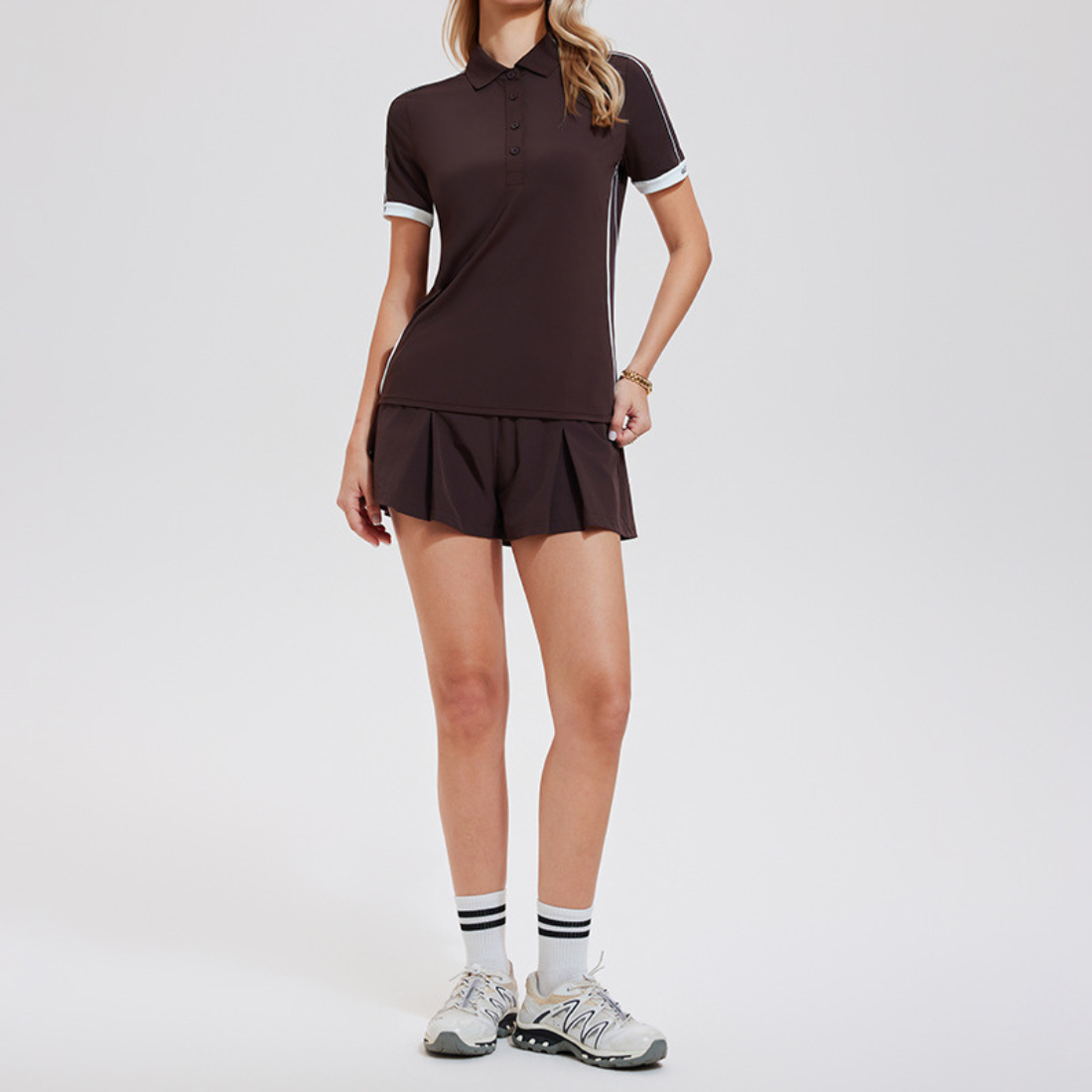 Wholesale Women's Naked-Feel Golf Polo Set – Quick-Dry Tennis Running