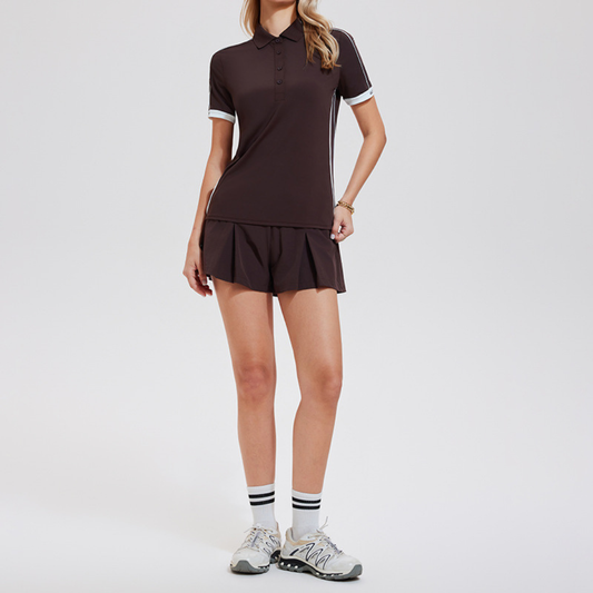Wholesale Women's Naked-Feel Golf Polo Set – Quick-Dry Tennis Running