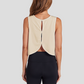 Wholesale Women's Open-Back Yoga Vest – Loose Breathable Gym Running Tank Top