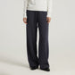 High waist wide-leg trousers