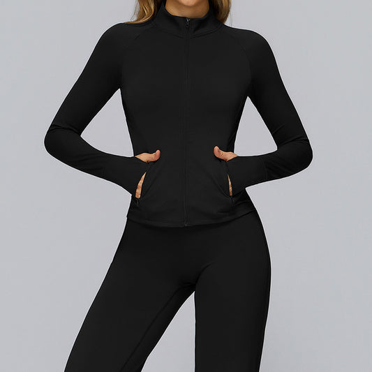 Wholesale Stand collar zipper jacket | Wonderxfans bulk activewear