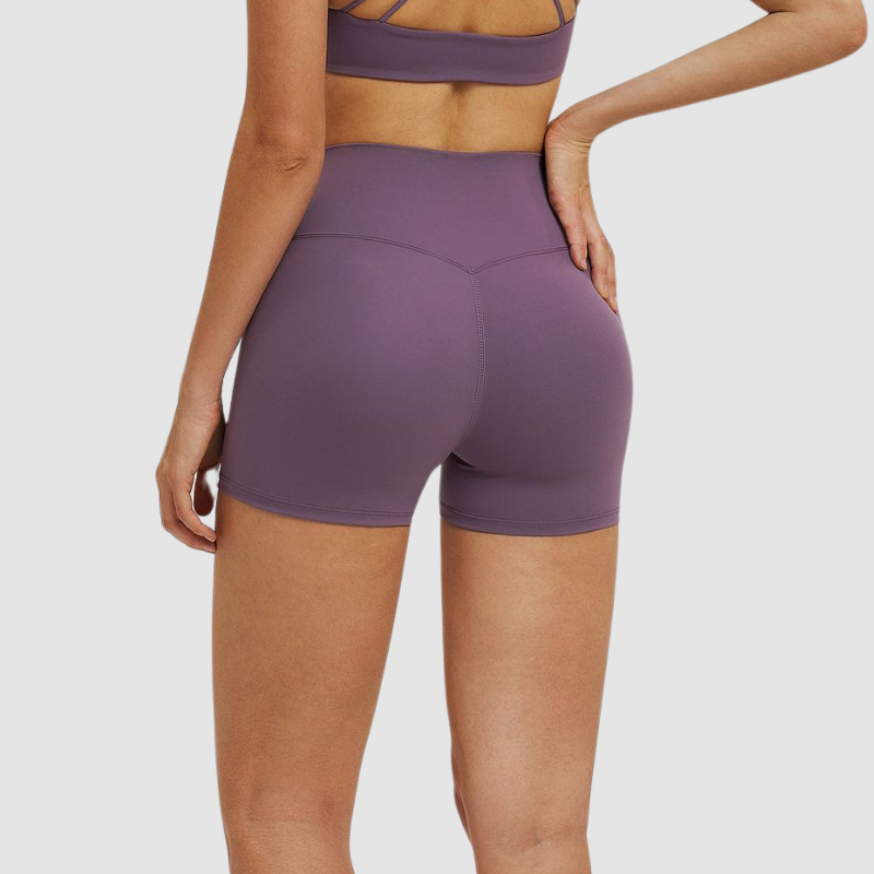 Wholesale high-waisted cross-waistband shorts