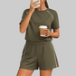 Wholesale Women's Short Sleeve T-Shirt & Shorts Casual Athletic Set