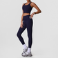 Wholesale Naked-Feel High-Waist Yoga Leggings Set – Racerback Sports Bra & Full-Length Pants