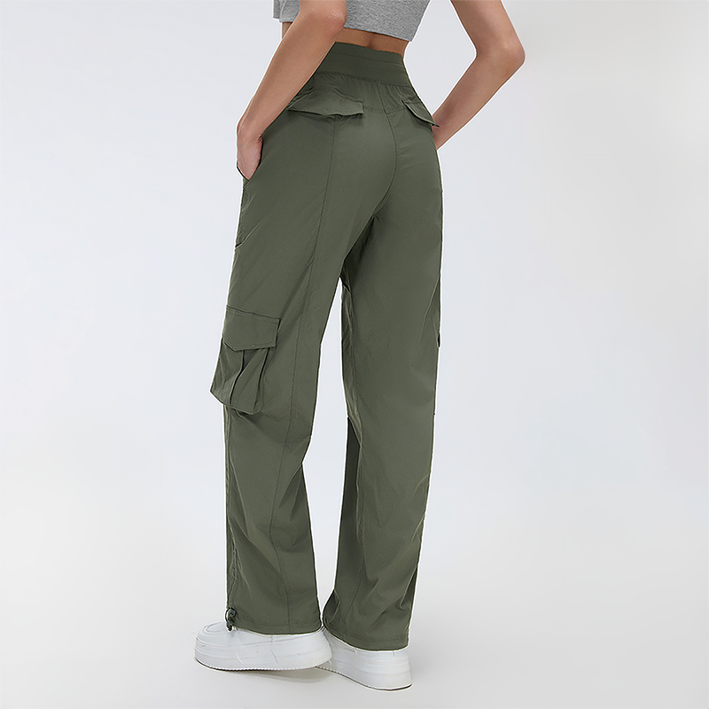 Wholesale Multi-Pocket Wide-Leg Cargo Pants