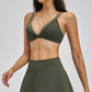 Wholesale fake two contrasting back yoga bras