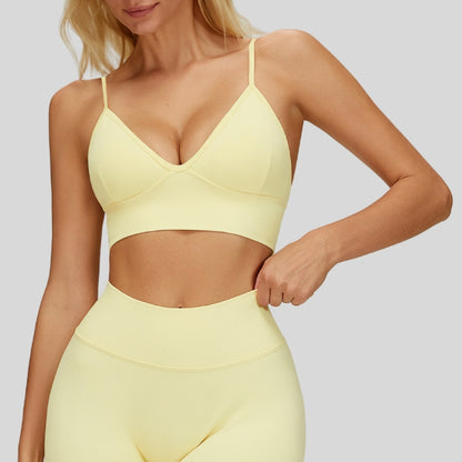 Quick-drying yoga back sports bra