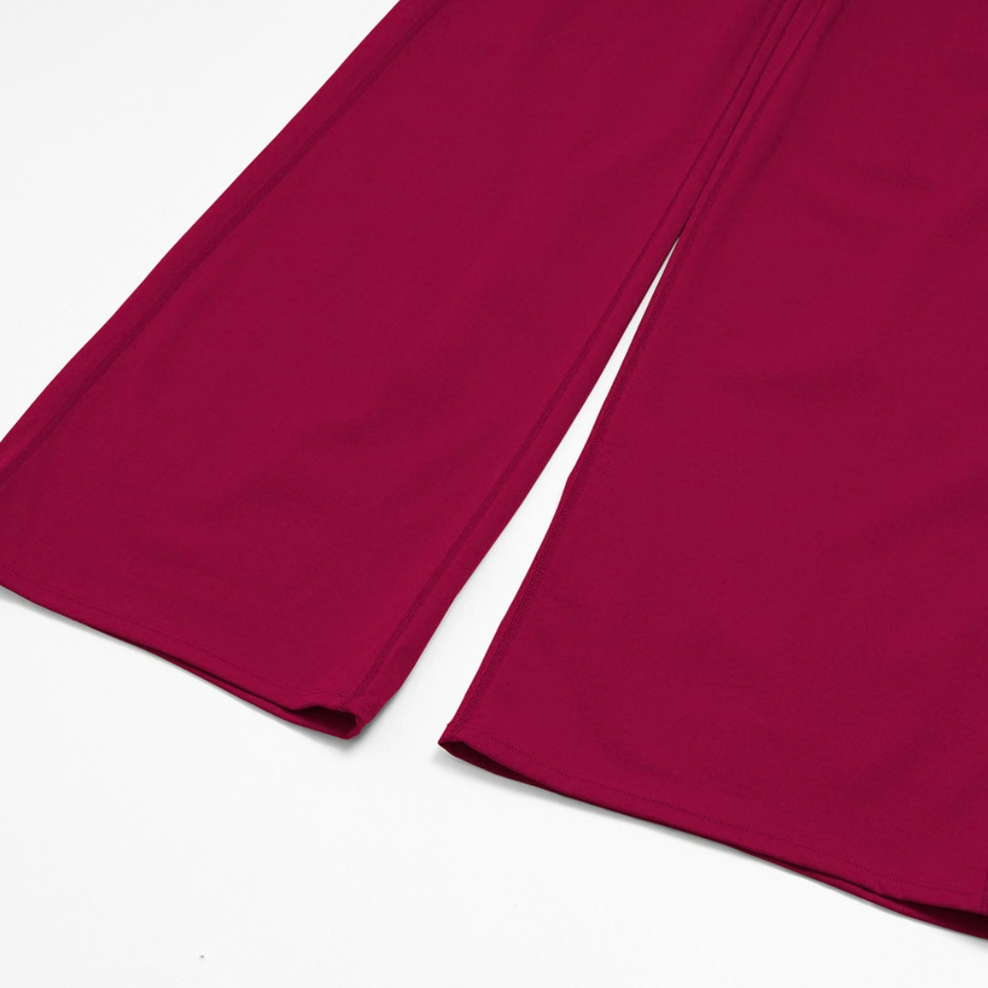 Wholesale Women's Round neck mid sleeve top+Hip lift Wide-Leg Yoga Set