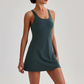 Wholesale Naked-Feel Anti-Exposure Sports Tennis Dress with Built-In Bra – Quick-Dry Active Dress