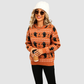 Wholesale Women's Halloween Witch Ghost & Pumpkin Knit Sweater – Loose Round-Neck Pullover