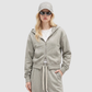 Wholesale Women’s Relaxed Zip-Up Hooded Sweatshirt – Cotton Blend