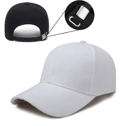 Adjustable solid color light plate baseball cap peaked cap