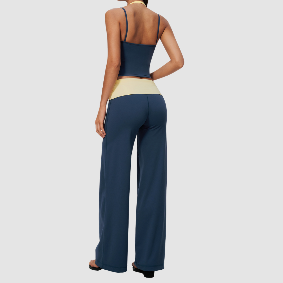 Wholesale Women’s Halter Tank & Wide-Leg Yoga Pants Set