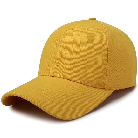 Adjustable solid color light plate baseball cap peaked cap