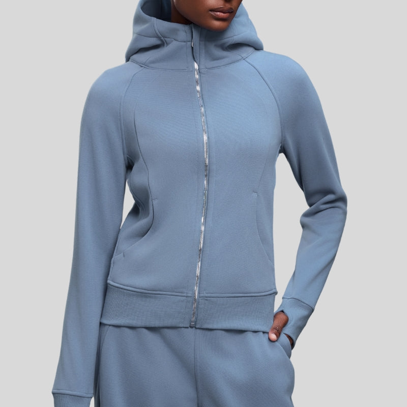 Hooded Zip-Up Fleece Jacket