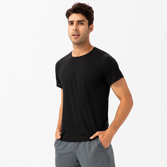 Wholesale Men's solid crewneck sweat-absorbing T-shirt | Wonderxfans bulk activewear