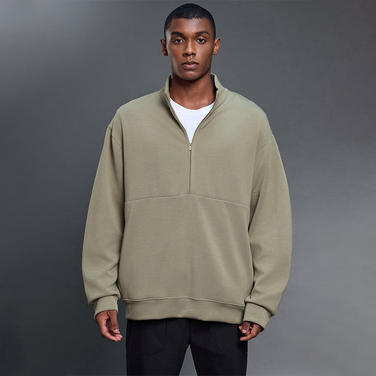 Wholesale Men's Half-Zip Air Layer Sweatshirt | Wonderxfans bulk activewear