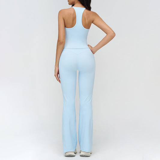 Wholesale Racerback tank top + Flared | Wonderxfans bulk activewear
