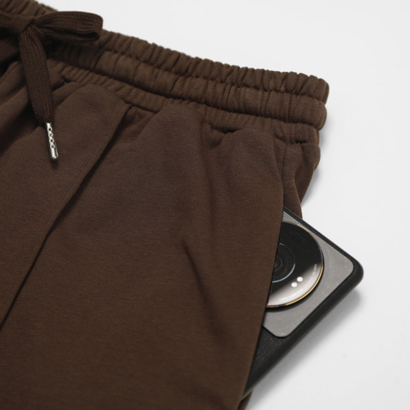 Quick-Dry Long Sleeve Top + Straight Leg Sweatpants 2 Piece Set